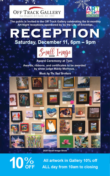 San Dieguito Art Guild Holiday Bazaar Dec. 4, Art Night Encinitas Dec. 11!