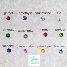 Load image into Gallery viewer, birthstones for sterling silver wave necklace seaside harmony