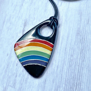 Special Listing~ Rainbow Pride Cloisonne Pendant