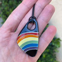 Load image into Gallery viewer, Special Listing~ Rainbow Pride Cloisonne Pendant