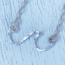 Load image into Gallery viewer, Sterling silver Ocean Wave Necklace with sterling chain